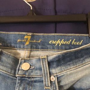 7 for all mankind cropped boot jeans